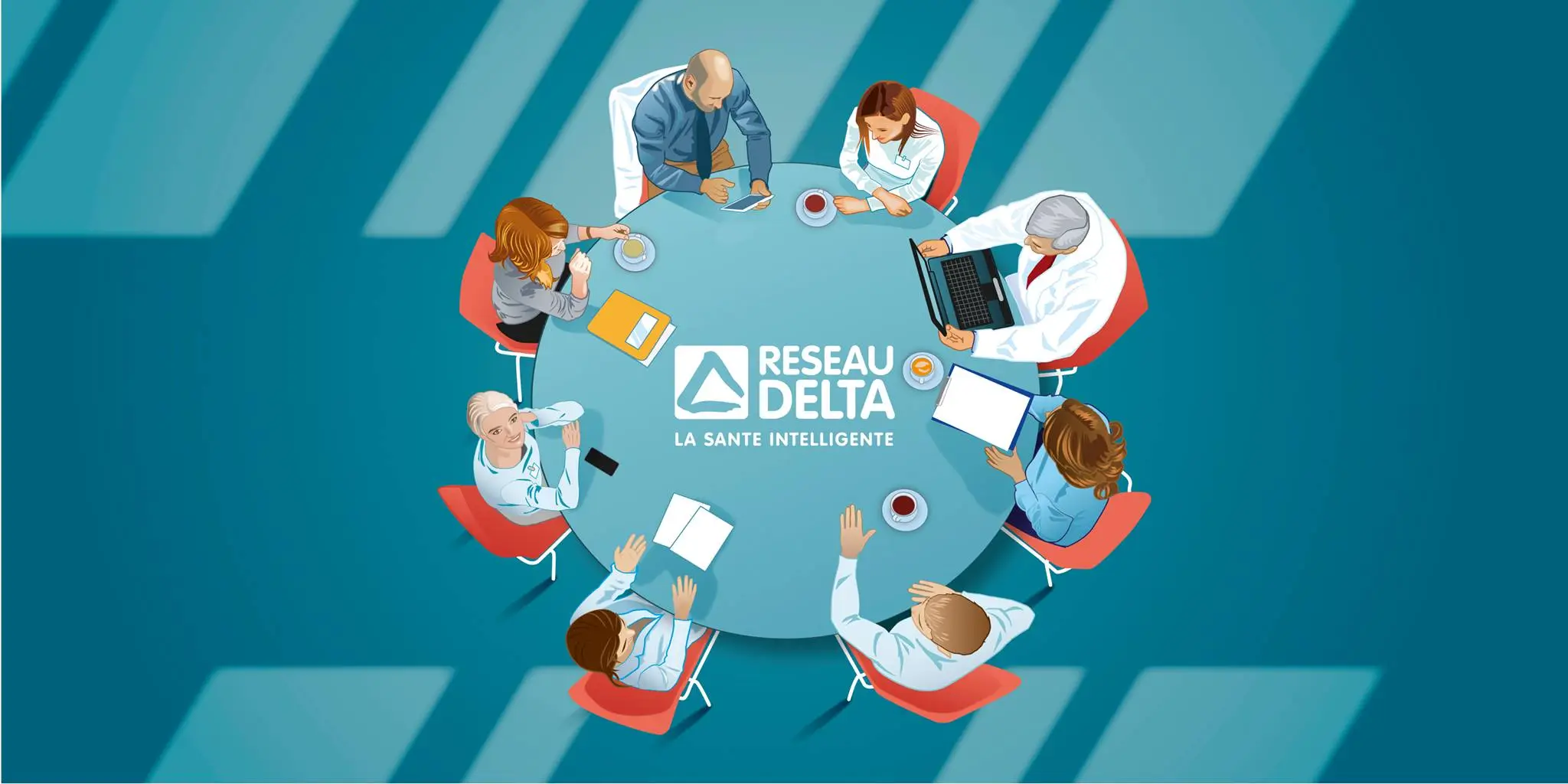 Dokumententransfer mit Réseau Delta - Hintergrundbild